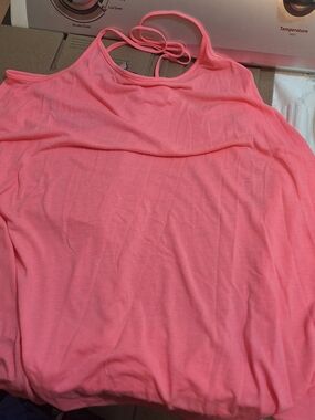 H&M Coral Pink Strappy Back Tank Top